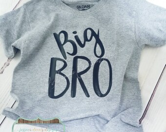 Big Brother Shirts - Toddler Shirt - Baby Announcement Shirts - Big Bro Shirt - Big Brother Gift - Back to School - Baby Brother - Boy Shirt