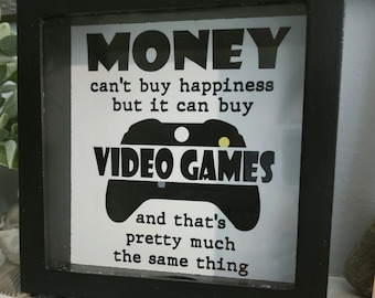 Video Game Spardose - Video Game Fund Sparschwein - Benutzerdefinierte Holz Spardose - Spardose - Teen Jungen Dekor Geschenk - Teenager Sparschwein