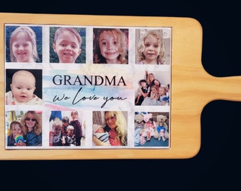 Foto Schneidebrett - Käsebrett für Oma - Geschenk für Oma - Muttertagsgeschenk - Mama Küchendekor - Personalisiertes Charcuterie Board