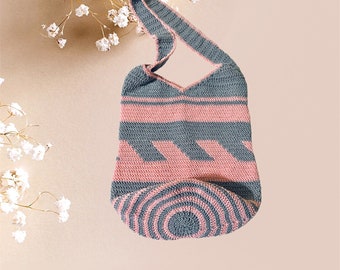 Handbag - Tote Bag - Hand Crochet - Back to school bag  - ADAZZLE4U - Handbags - Valentine’s Day - Gift for her.