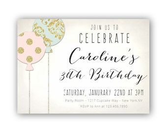 boho 30th birthday invitations for her women s 30th etsy