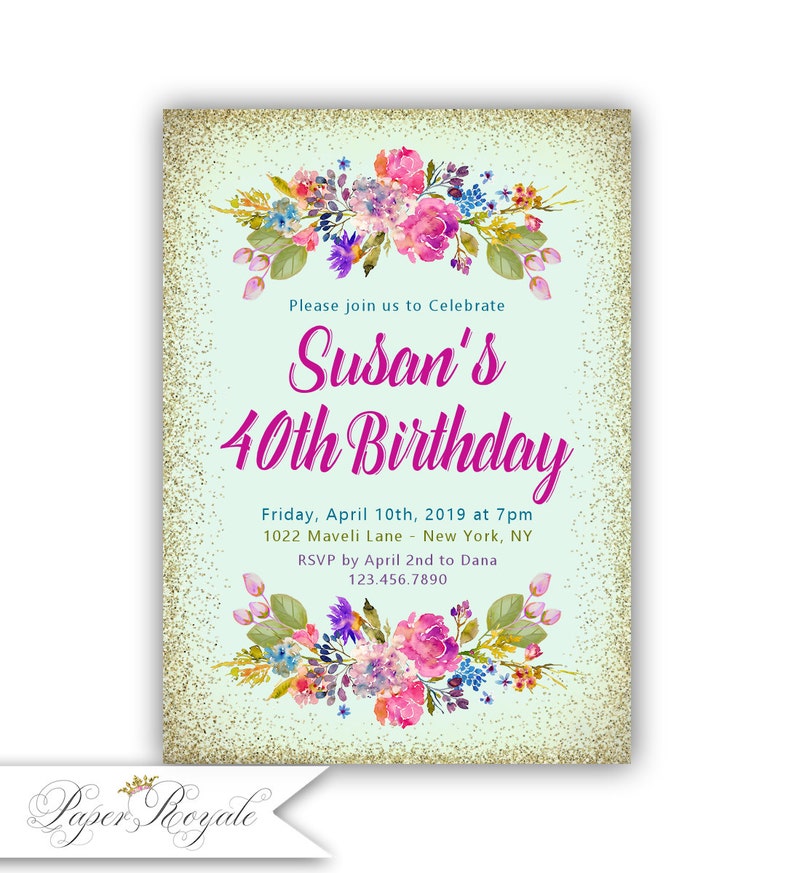 Invitaciones De Cumpleaños Para Adultos De 80 Años