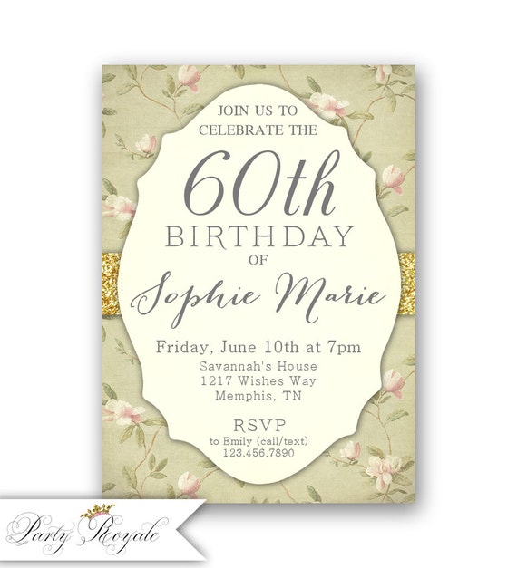 Invitacion De Cumpleaños Para Adultos De 40 Años