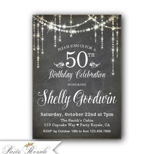 rustic western birthday invitation women s birthday etsy