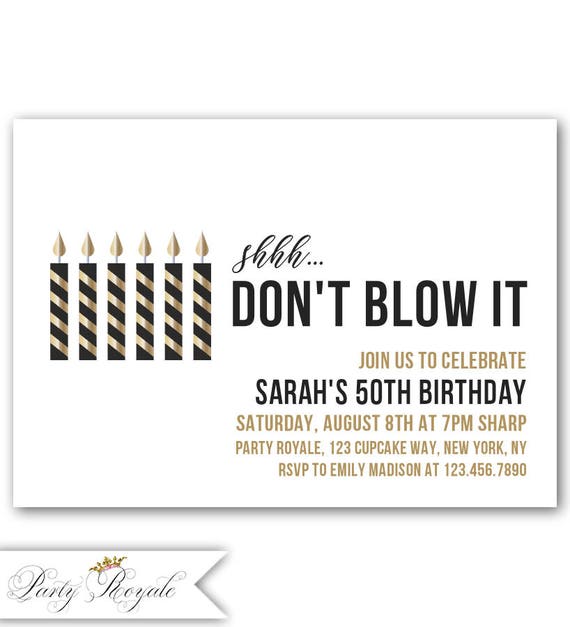 surprise 50th birthday invitation surprise birthday etsy