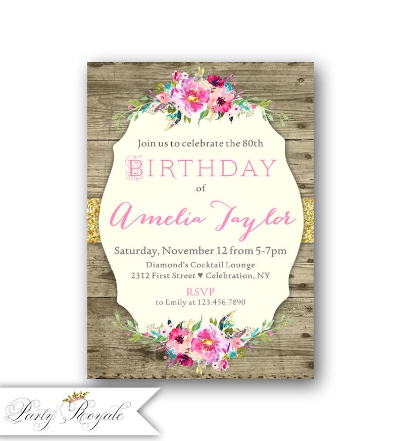 Ideas Para Invitaciones Para Una Mam Que Cumple 60