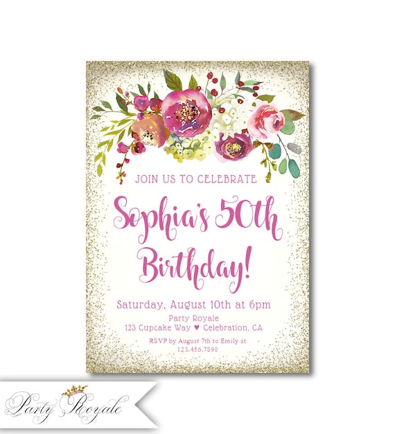 Any Age Flower Cupcake design Birthday Card.Family or Friends Personalised 60th