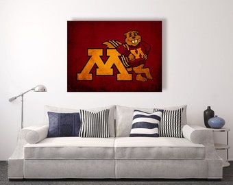 Minnesota Golden Gophers Vintage Style Canvas Print