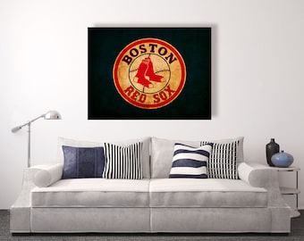 Vintage Boston Red Sox Canvas Print: Baseball Wall Decor