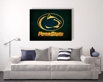Penn State Nittany Lions Vintage Style Canvas Print