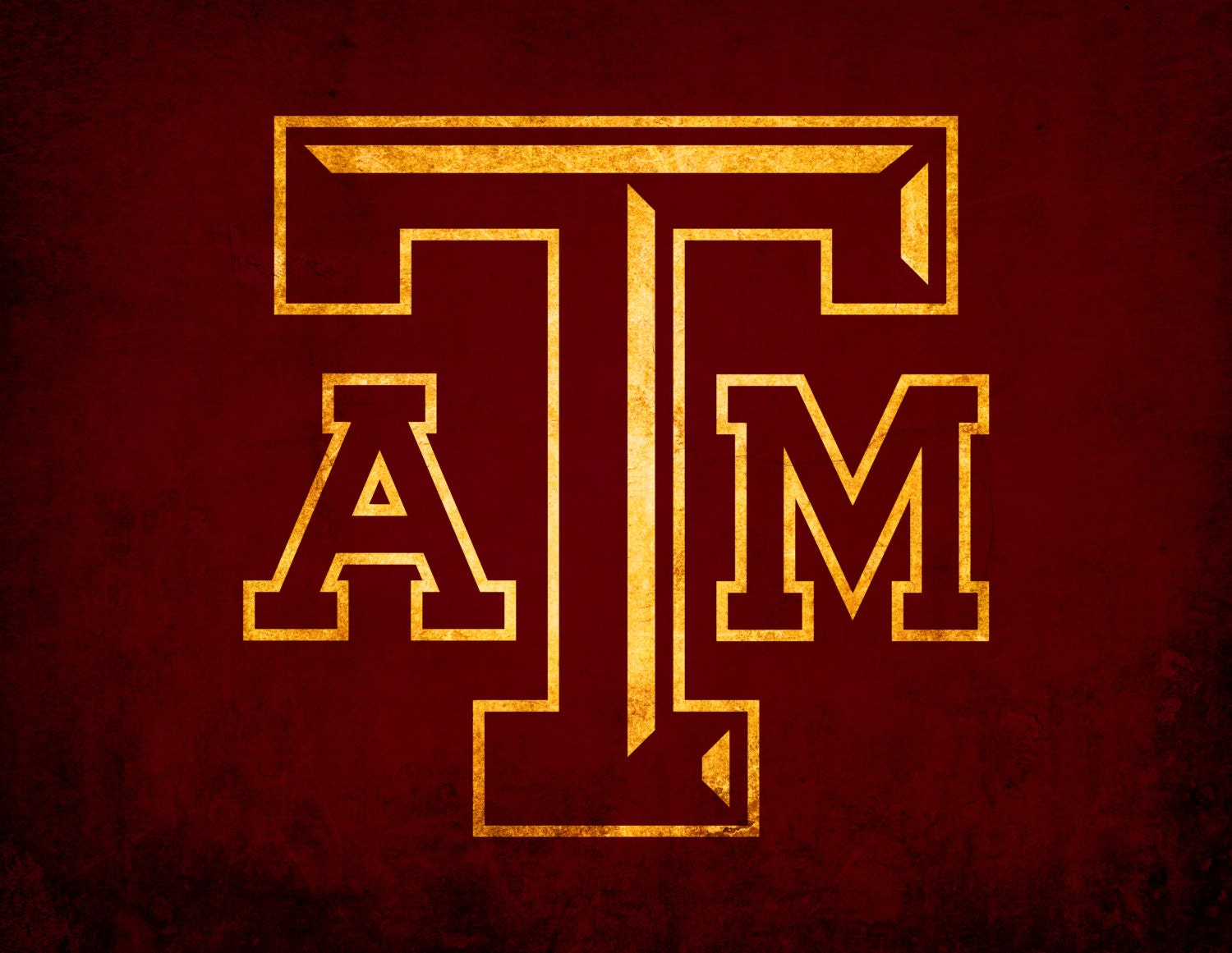 Texas A&M University, Texas A and M Aggies Vintage Style Canvas Print