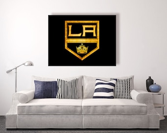 Los Angeles Kings Vintage Style Canvas Print: Hockey Wall Art