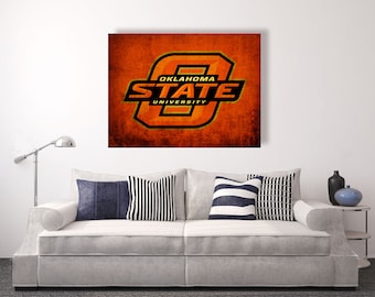 Oklahoma State Cowboys Vintage Style Canvas Print