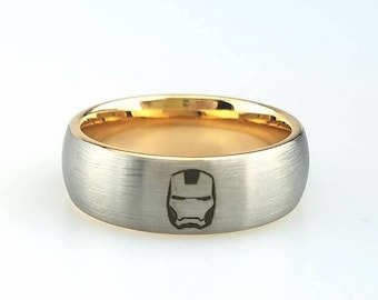 Ironman Ring, I love you 3000 ring, Mens Wedding Band, Tungsten Ring for Men, Ring for Him, Anniversary Ring for Husband, Movie Inspired