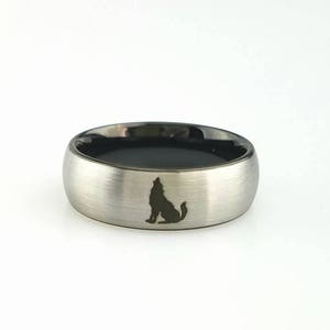 Wolframring Wolf, Wolf Wolf Wolf Wolf es ist Wolf Wolf es ist Wolf Herren Herrenring
