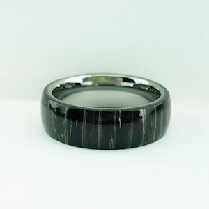 Tungsten Wedding Band, Natural Wood Ring, Bentwood Tungsten Ring, Wood Wedding Ring, Mens Ring, Ebony Bentwood Ring, Mens Wood Ring