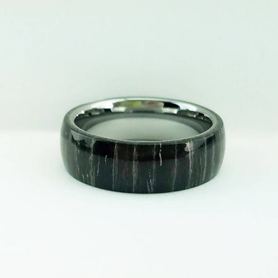 Tungsten Wedding Band, Natural Wood Ring, Bentwood Tungsten Ring, Wood Wedding Ring, Mens Ring, Ebony Bentwood Ring, Mens Wood Ring