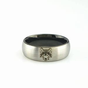 Wolframring Wolf, Wolf Wolf Wolf Wolf es ist Wolf Wolf es ist Wolf Herren Herrenring