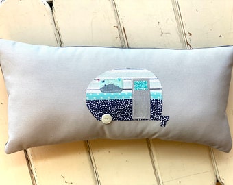 Handpieced Camper Pillow