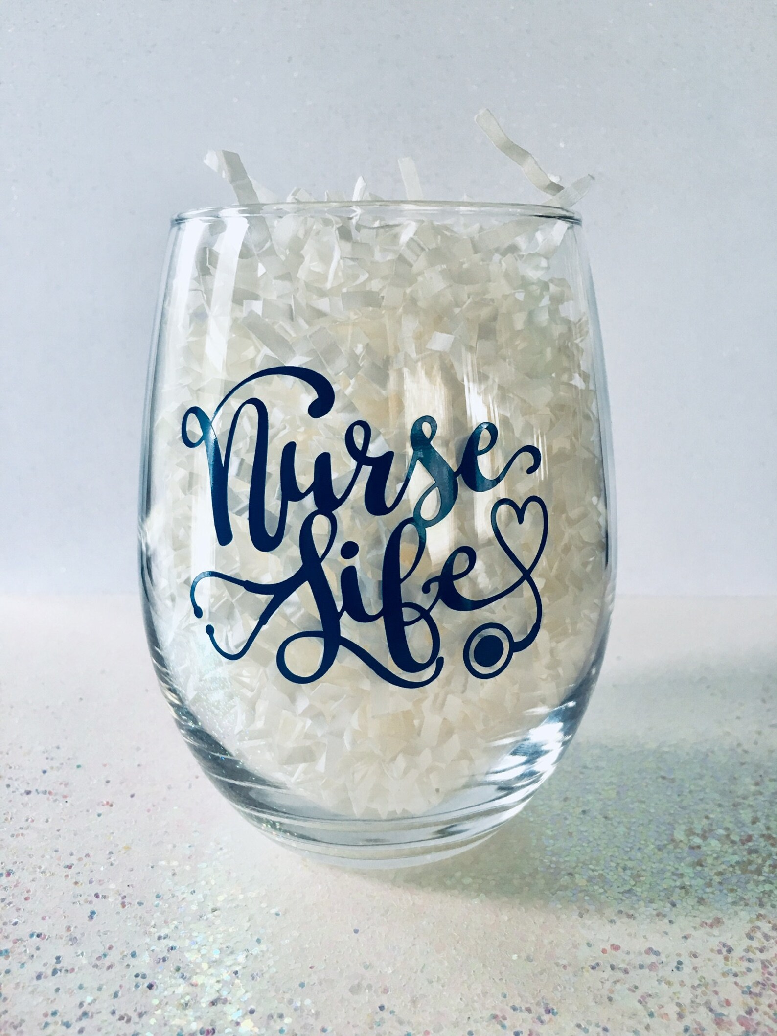 Nurse Stemless Wine Glass Nurses Week Gift Nursing Student Etsy