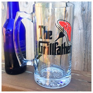 Beer Mug For Dad, Fathers Day Gift, Birthday Beer Mug For Dad, Grill Gift For Dad