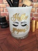 Makeup Brush Holder, Makeup Brush Cup, Glitter Makeup Brush Holder, Bathroom Vanity Accessories, Sweet Sixteen, Hello Gorgeous 