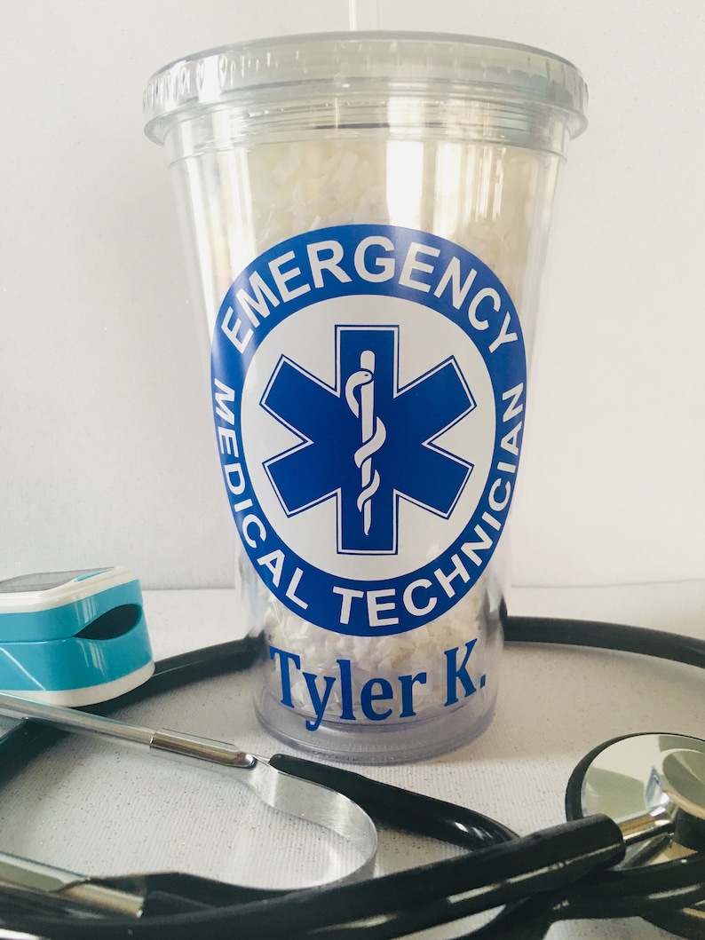 EMT Tumbler EMS Week Gift Emergency Medical Technician Cup Etsy