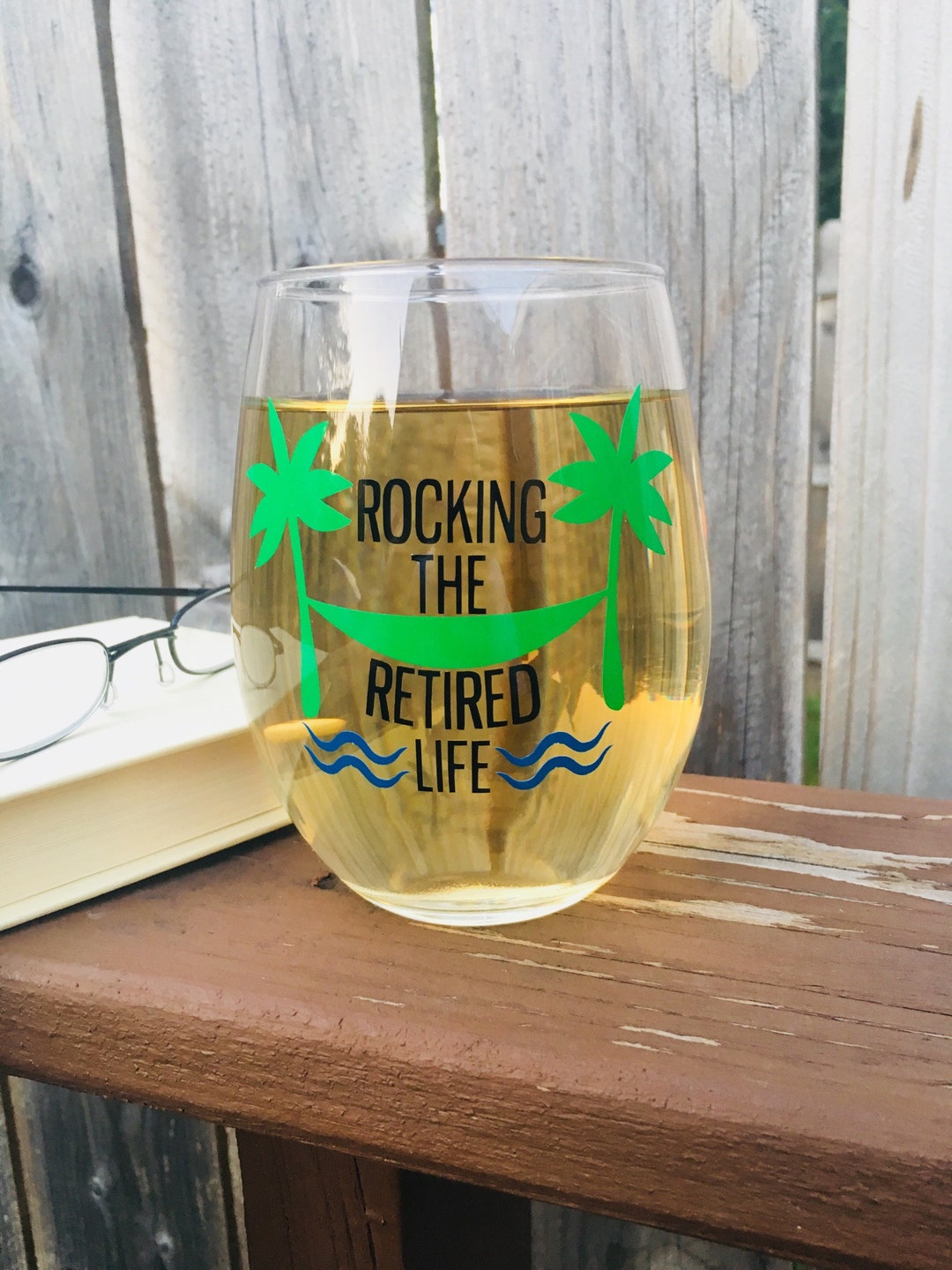 Retirement Wine Glass Retirement Gift for Her Boss Etsy