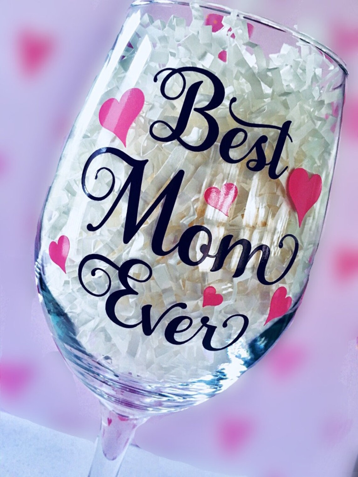 Mom Wine Glass Gift Mothers Day Wine Glass Mom Birthday Etsy