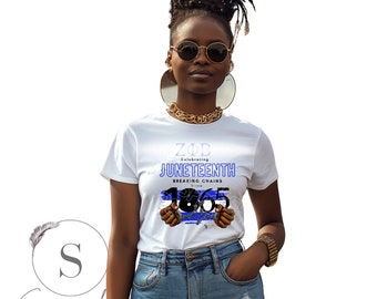 Zeta Phi Beta celebrates Juneteeth shirt, Zeta Juneteenth png svg svg, Black Owned, 1865, Black History , Juneteenth shirt black owned