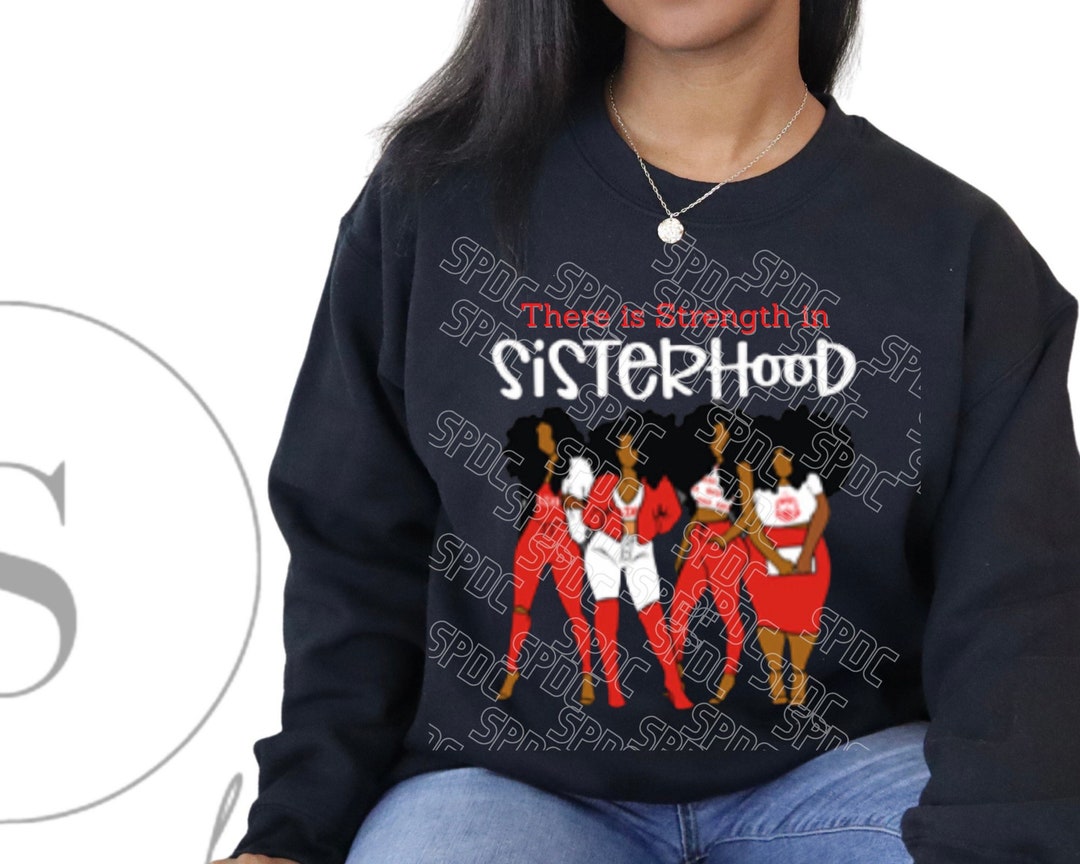 Diva Sweatshirt, Crimson and Cream, Sisterhood, Diva Black Sweatshirt