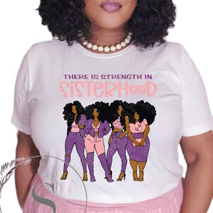 Pink and purple sisterhood, Graduation, unisex shirt, Sorority gifts, para, there is strength in sisterhood, Kappa Epsilon Psi, Miltary