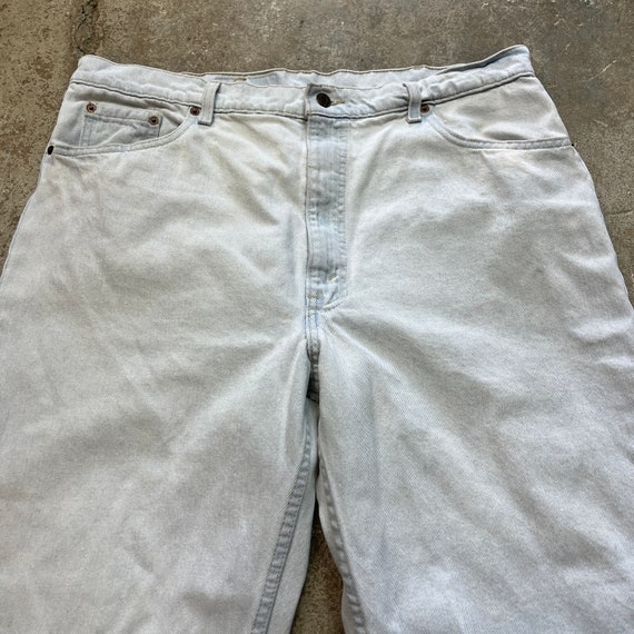 Vintage 1980s 1990s Levi's 550 Made in USA Bleach… - image 7