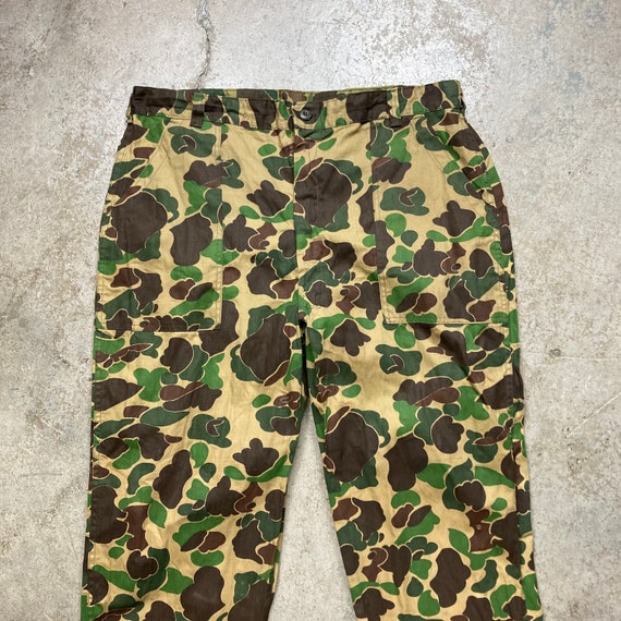 Vintage 1960s 1970s Game Ranger Duck Beo Gam Camo Fatigue Cotton 