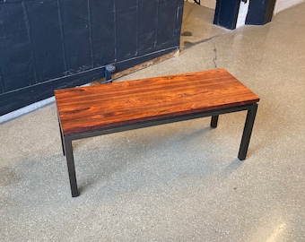 Vintage 60s Harvey Probber Rosewood Top Sofa Coffee Side Table