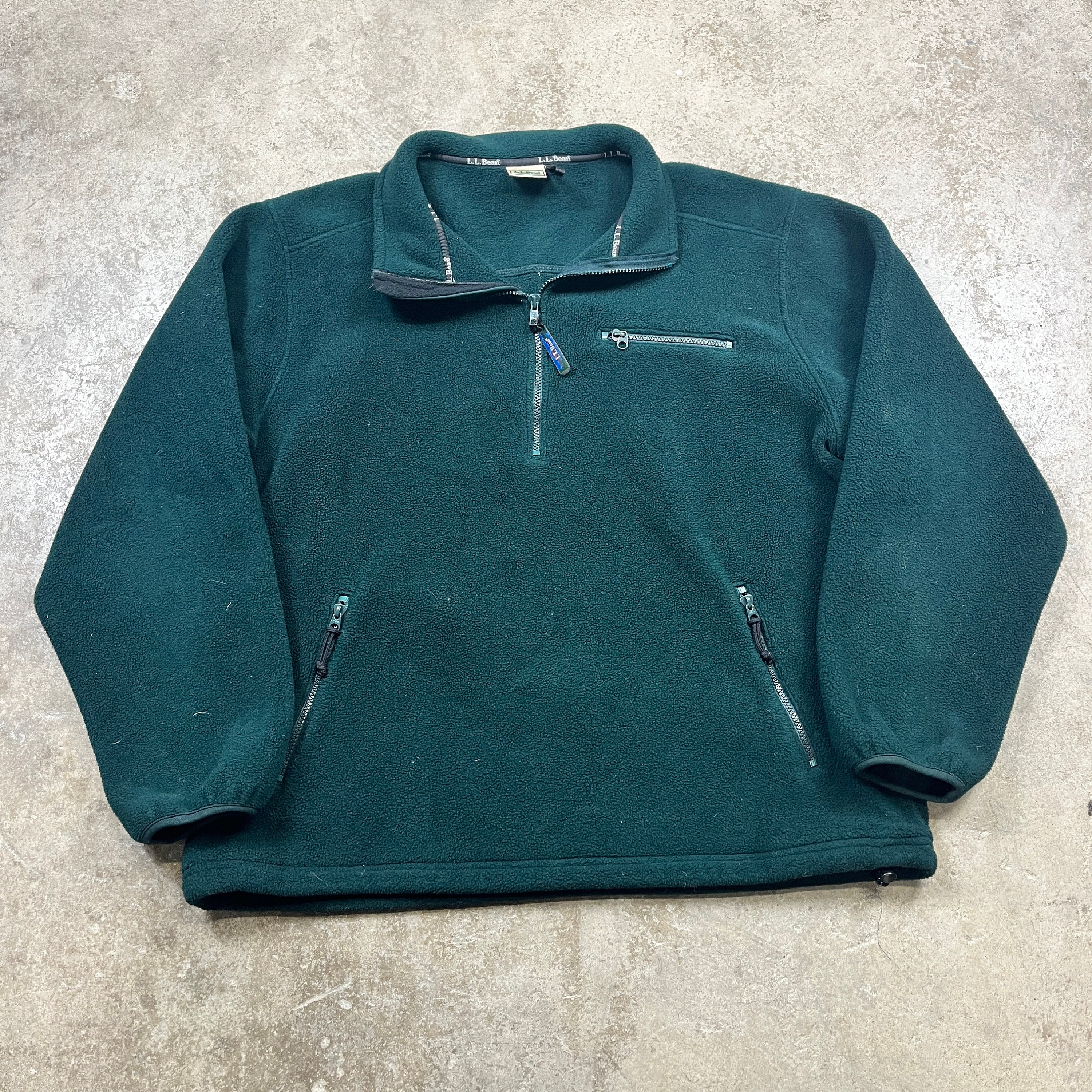 Ll bean fleece quarter cheap zip
