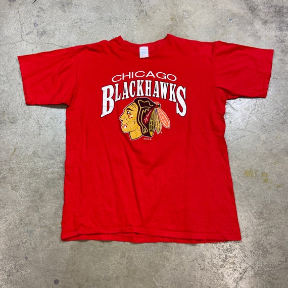 Vintage 1980s Chicago Blackhawks NHL Made in USA … - image 1
