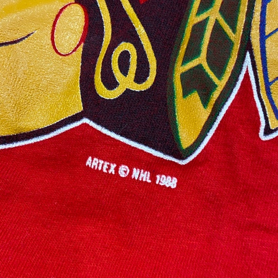Vintage 1980s Chicago Blackhawks NHL Made in USA … - image 3