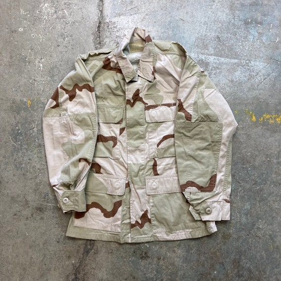 Vintage 1990s US Army Desert Camo Fatigue Combat … - image 1