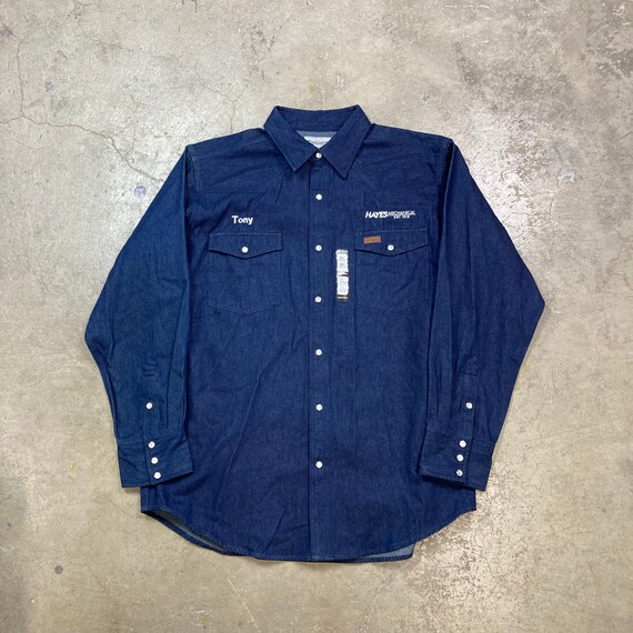 Carhartt NWT Denim Pearl Snap 