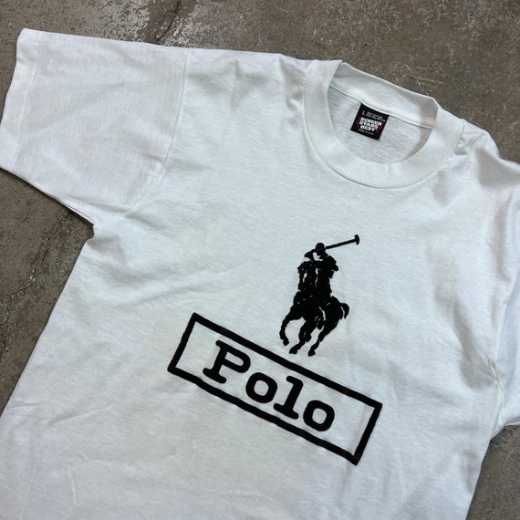 Vintage 1990s Ralph Lauren Polo T Shirt Shirt Men… - image 2