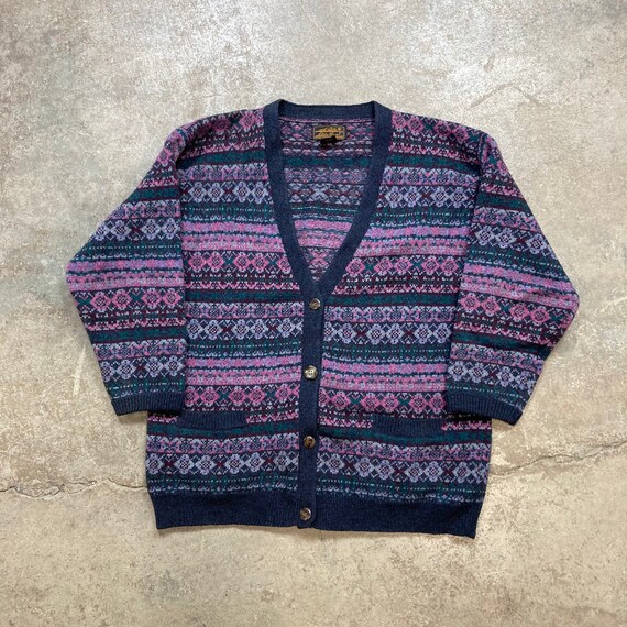 Vintage Eddie Bauer 100% Wool Purple 