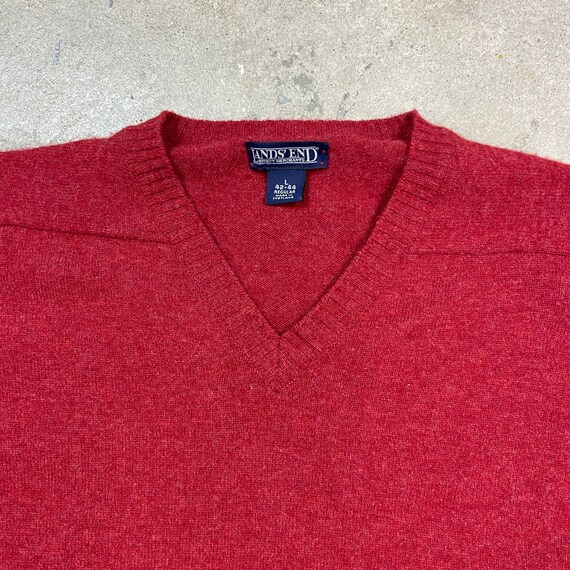 Vintage 1990s Lands End Made in England Lambswool… - image 2