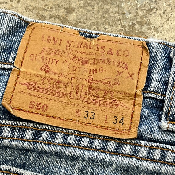 Vintage 1990s Levi's 550 Relaxed Tapered Made in … - image 3