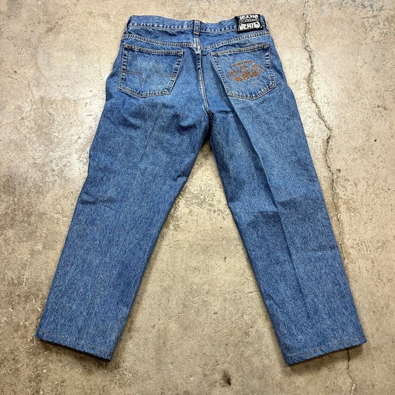 Vintage 1990s Iceberg Jeans Made in Italy Embroide