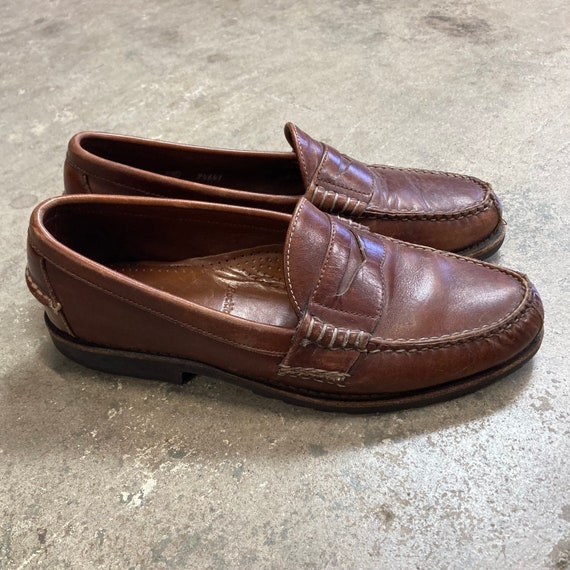 Buy Allen Edmonds rockland Brown Leather Penny Rubber Online in India -