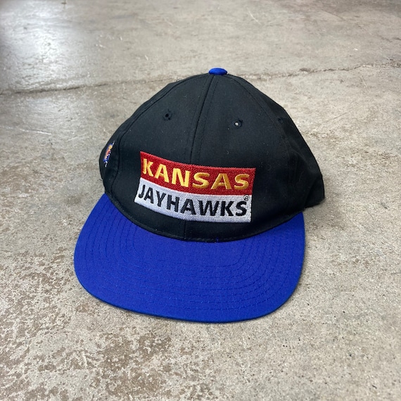 Vintage Kansas Jay Hawks Snapback Cap Hat - image 1