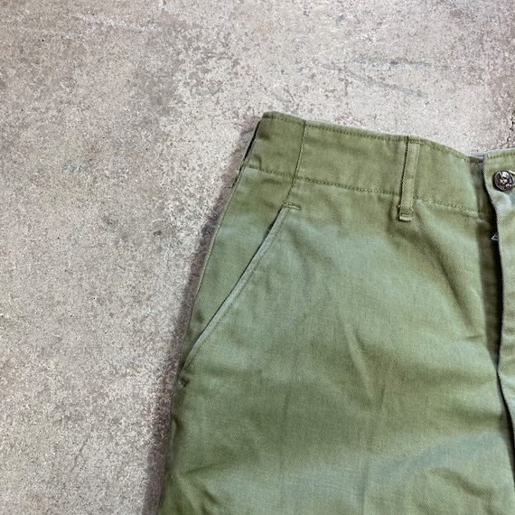 Vintage 1960s Green Cotton BSA Boy Scout Shorts 2… - image 2