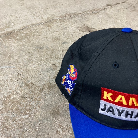 Vintage Kansas Jay Hawks Snapback Cap Hat - image 3