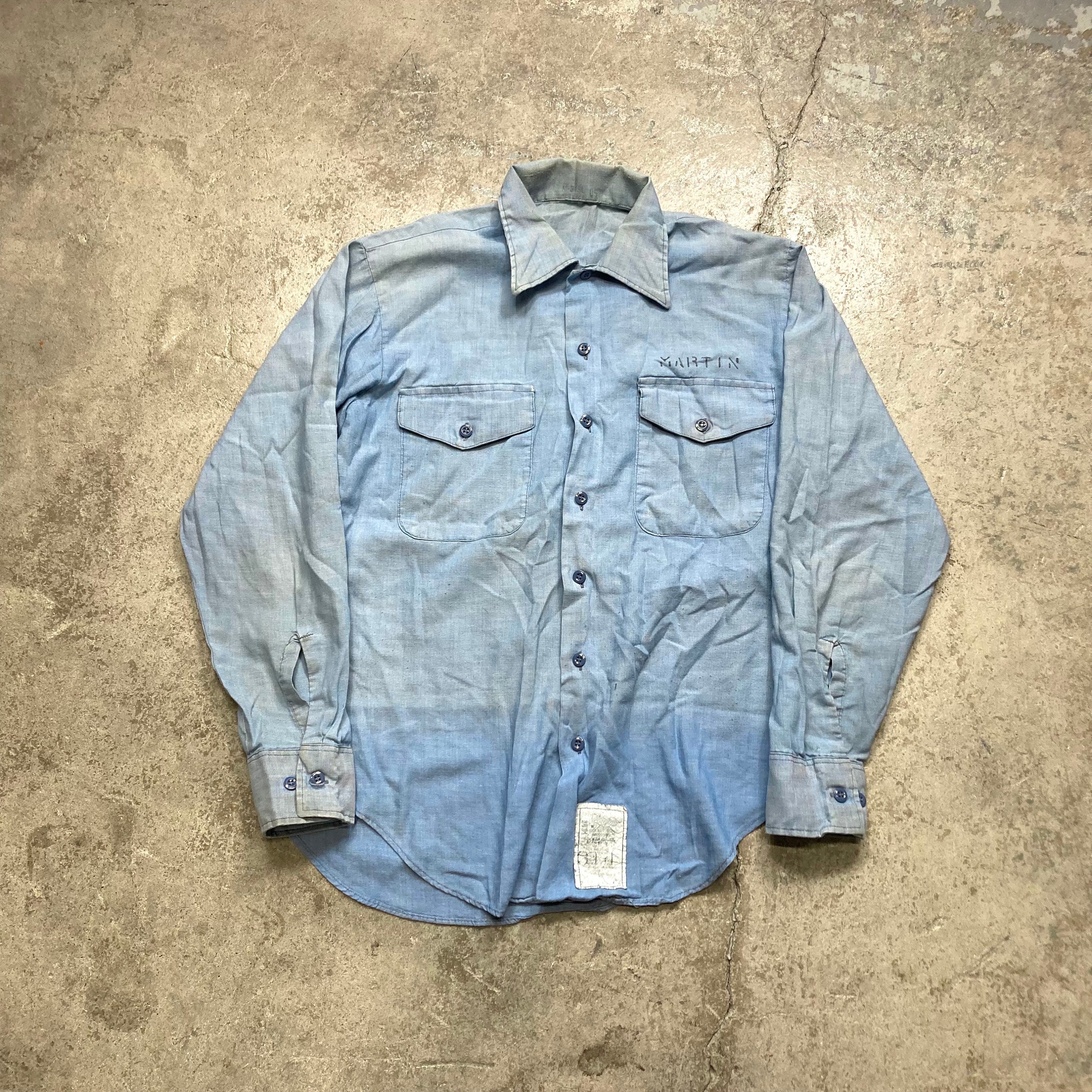 1980s Chambray Shirt - Etsy
